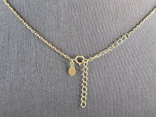 Load image into Gallery viewer, Womens Estate Sterling Silver Gold Tone Modernist Pendant Necklace 8.6g E6298