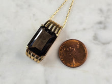 Load image into Gallery viewer, Womens Estate Sterling Silver Gold Tone Modernist Pendant Necklace 8.6g E6298