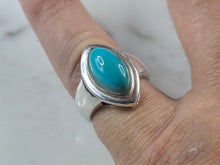Load image into Gallery viewer, Womens Vintage Estate Sterling Silver Southwestern Turquoise Ring 5.9g E629
