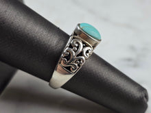 Load image into Gallery viewer, Womens Vintage Estate Sterling Silver Southwestern Turquoise Ring 4.5g E630