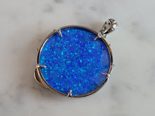 Load image into Gallery viewer, Womens Sterling Silver Blue Opal Baby Turtles Pendant 5.8g E6323
