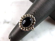 Load image into Gallery viewer, Womens Vintage Estate Sterling Silver Modernist Onyx Ring 2.8g E6327
