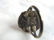 Load image into Gallery viewer, Womens Vintage Estate Sterling Silver Modernist Onyx Ring 2.8g E6327