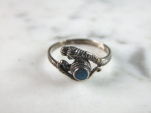Load image into Gallery viewer, Womens Vintage Estate Sterling Silver Modernist Snake Ring 1.8g E6342