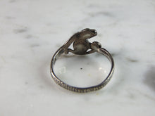 Load image into Gallery viewer, Womens Vintage Estate Sterling Silver Modernist Snake Ring 1.8g E6342