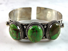 Load image into Gallery viewer, Womens Vintage Estate Sterling Silver Modernist Cuff Bracelet 43.8g E6358