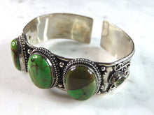 Load image into Gallery viewer, Womens Vintage Estate Sterling Silver Modernist Cuff Bracelet 43.8g E6358
