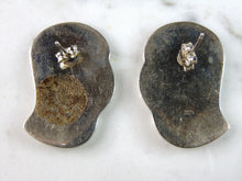 Load image into Gallery viewer, Womens Vintage Estate Sterling Silver Modernist Earrings 7g E6362
