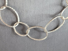 Load image into Gallery viewer, Womens Vintage Estate Sterling Silver Modernist Necklace 38.8g E6363