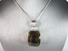 Load image into Gallery viewer, Womens Vintage Estate Sterling Silver Modernist Pendant &amp; Necklace 39.7g E6367