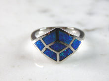 Load image into Gallery viewer, Womens Sterling Silver Modernist Opal Ring 4.6g E6372