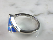 Load image into Gallery viewer, Womens Sterling Silver Modernist Opal Ring 4.6g E6372