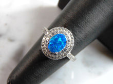 Load image into Gallery viewer, Womens Sterling Silver Modernist Opal Ring 2.8g E6375