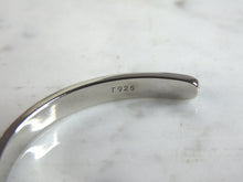 Load image into Gallery viewer, Womens Sterling Silver Modernist Opal Cuff Bracelet 14g E6376