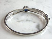Load image into Gallery viewer, Womens Sterling Silver Modernist Opal Bangle Bracelet 15.2g E6378