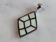 Load image into Gallery viewer, Womens Estate Sterling Silver Modernist Opal Pendant 3.2g E6385