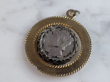 Load image into Gallery viewer, Womens Vintage Estate Silver Mercury Roosevelt Dime Coin Pendant 12.7g E6387