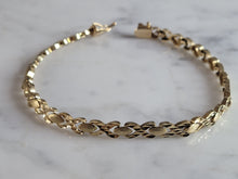 Load image into Gallery viewer, Womens Vintage Estate 14K Yellow Gold Chain Bracelet 7.6g E6390