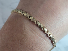 Load image into Gallery viewer, Womens Vintage Estate 14K Yellow Gold Chain Bracelet 7.6g E6390