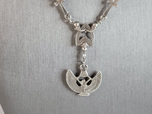Load image into Gallery viewer, Womens Vintage Estate Sterling Silver Egyptian Pendant Necklace 8.5g E6395