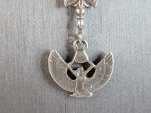 Load image into Gallery viewer, Womens Vintage Estate Sterling Silver Egyptian Pendant Necklace 8.5g E6395