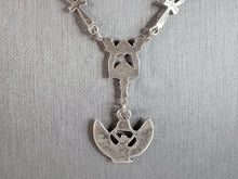 Load image into Gallery viewer, Womens Vintage Estate Sterling Silver Egyptian Pendant Necklace 8.5g E6395