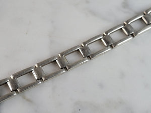 Mens Vintage Estate Sterling Silver Bracelet 21.2g E6396
