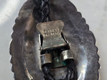 Load image into Gallery viewer, Southwestern Native American Sterling Silver Coral Leekya Bolo Tie E642