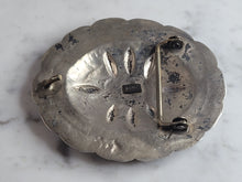 Load image into Gallery viewer, Vintage Estate Sterling Silver Southwestern Belt Buckle 58.5g E6441