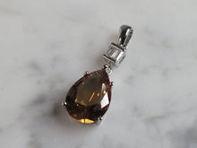 Load image into Gallery viewer, Womens  Estate Sterling Silver Citrine Pendant 2.7g E6444