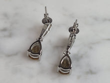 Load image into Gallery viewer, Womens Estate Sterling Silver Citrine Dangle Earrings 3.1g E6445