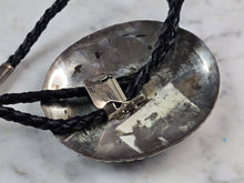 Load image into Gallery viewer, Southwestern Native American Sterling Silver Turquoise Spencer Bolo Tie E644
