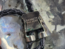 Load image into Gallery viewer, Southwestern Native American Sterling Silver Turquoise Spencer Bolo Tie E644