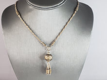 Load image into Gallery viewer, Womens Vintage Estate Sterling Silver Modernist Necklace 12g E6482