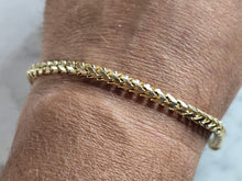 Load image into Gallery viewer, Womens Vintage Estate 14K Yellow Gold Modernist Italian Bracelet 20.6g E6485