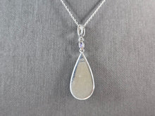 Load image into Gallery viewer, Womens Vintage Estate Sterling Silver Sodalite Pendant &amp; Necklace 7.4g E6504