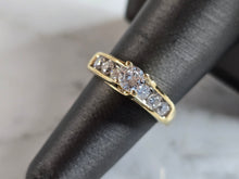 Load image into Gallery viewer, Womens Vintage Estate 14K Yellow Gold Diamond Ring, 4.9g E6510