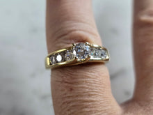 Load image into Gallery viewer, Womens Vintage Estate 14K Yellow Gold Diamond Ring, 4.9g E6510
