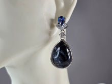 Load image into Gallery viewer, Pr Womens Sterling Silver Sodalite Dangle Earrings 12.6g E6513