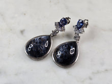 Load image into Gallery viewer, Pr Womens Sterling Silver Sodalite Dangle Earrings 12.6g E6513
