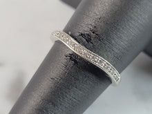 Load image into Gallery viewer, Womens Vintage Estate 14k White Gold Diamond Ring 2.4g #E6521