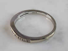 Load image into Gallery viewer, Womens Vintage Estate 14k White Gold Diamond Ring 2.4g #E6521