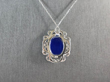 Load image into Gallery viewer, Womens Sterling Silver Victorian Style Cameo Pendant Necklace 9.8g E6522