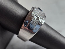 Load image into Gallery viewer, Mens Vintage Estate 14K White Gold Diamond Ring, 14.0g E6522