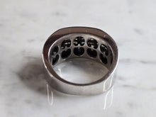 Load image into Gallery viewer, Mens Vintage Estate 14K White Gold Diamond Ring, 14.0g E6522