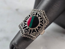 Load image into Gallery viewer, Womens Vintage Estate Sterling Silver Southwestern Zuni Ring 7.4g E652