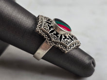Load image into Gallery viewer, Womens Vintage Estate Sterling Silver Southwestern Zuni Ring 7.4g E652