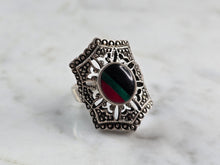 Load image into Gallery viewer, Womens Vintage Estate Sterling Silver Southwestern Zuni Ring 7.4g E652