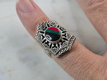 Load image into Gallery viewer, Womens Vintage Estate Sterling Silver Southwestern Zuni Ring 7.4g E652