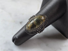 Load image into Gallery viewer, Womens Vintage Estate Sterling Silver Green Jasper Ring 6.8g E6534